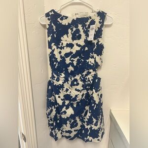 Abercrombie & Fitch Blue and White Sleeveless Dress